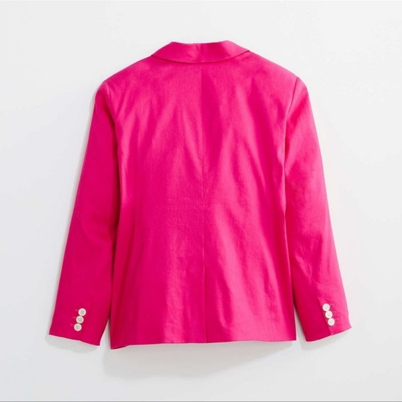 LOFT LINEN BLEND BLAZER - Picture 3 of 5